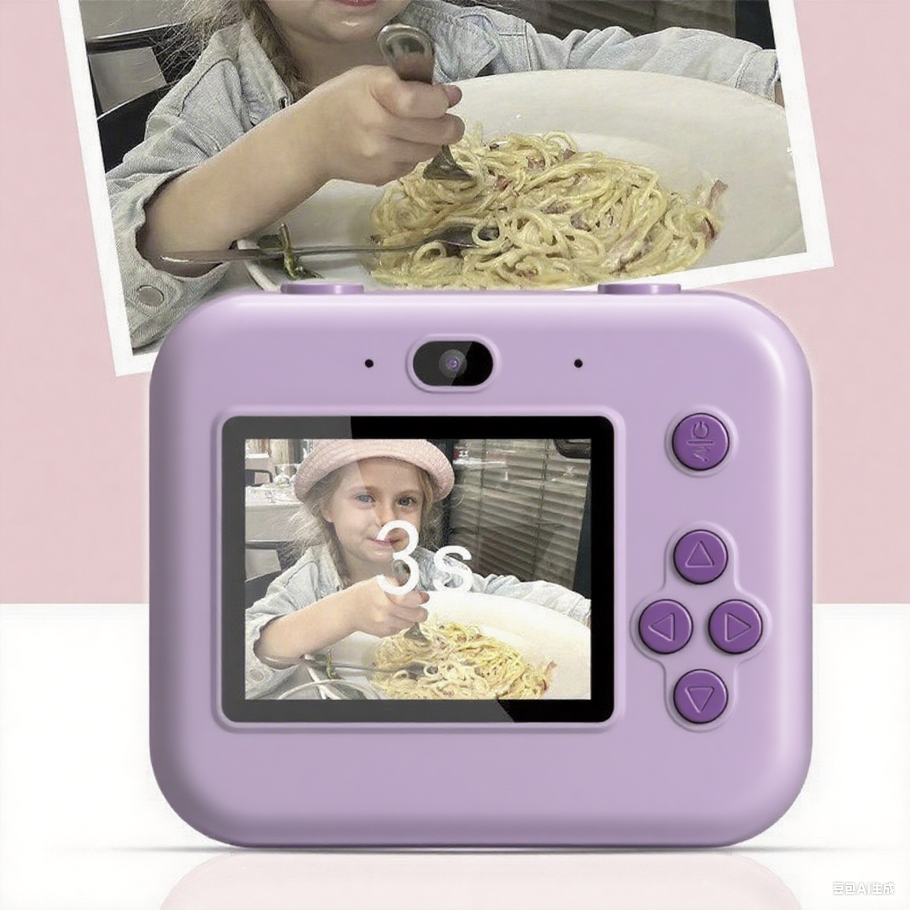 EACOPOL Immediate Camera for Kids 3+, Compact 1080P HD Camera with Immediate Photo Printing, 3 Rolls Purple Photo Paper, Birthday/Christmas Gift Toy for Boys & Girls（purple）
