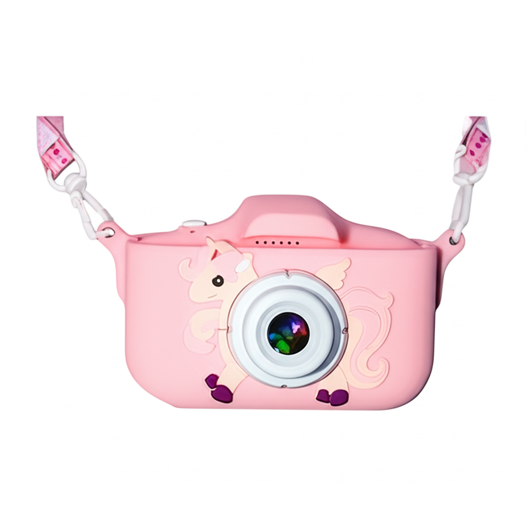Kids Digital Camera with 2.0 Inch Display, 1080P HD, Anti-Drop Design - Ideal Gift for Boys & Girls Ages 3+, Birthday/Christmas Toy (Pink)